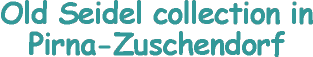 Old Seidel collection in Pirna-Zuschendorf